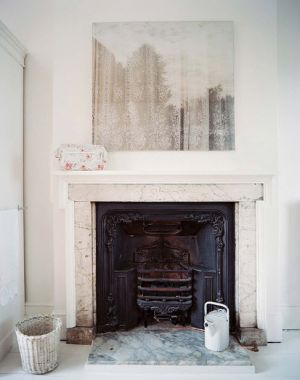 The fireplace - trimmed marble fireplace lonny.jpg